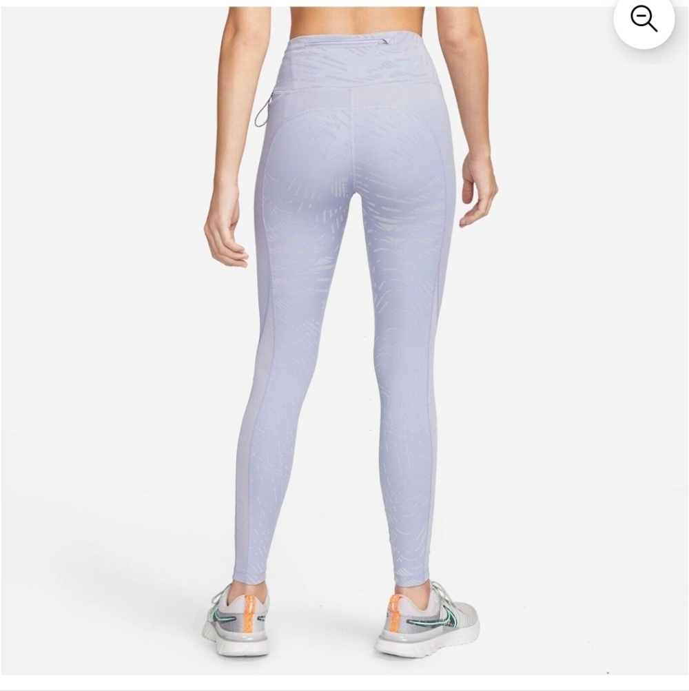 NWT Nike Fast Full Length Dri Fit Run Division High-Rise Leggings Indigo Haze XS - Picture 5 of 13